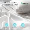 Martha Stewart Tencel™ Lyocell Cotton Blend Hungarian White Goose Down Feather Comforter King Size-750 Fill Power All Seasons Warmth Lightweight Duvet Insert Made in USA, 106″ x 90″(Twin)