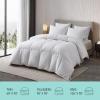 Martha Stewart Tencel™ Lyocell Cotton Blend Hungarian White Goose Down Feather Comforter King Size-750 Fill Power All Seasons Warmth Lightweight Duvet Insert Made in USA, 106″ x 90″(Full/Queen)