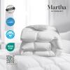 Martha Stewart Tencel™ Lyocell Cotton Blend Hungarian White Goose Down Feather Comforter King Size-750 Fill Power All Seasons Warmth Lightweight Duvet Insert Made in USA, 106″ x 90″(Full/Queen)