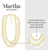 Martha Stewart Three Strand Pearl, Gold Ball and Chain Necklace In Gold, 18 Inches For Women