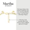Martha Stewart Three Strand Pearl, Gold Ball and Chain Necklace In Gold, 18 Inches For Women