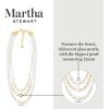 Martha Stewart Three Strand Pearl Necklace In Gold For Women