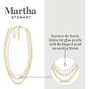 Martha Stewart Three Strand Pearl and Ball Necklace In Gold For Women