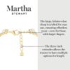 Martha Stewart Three Strand Pearl and Ball Necklace In Gold For Women