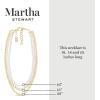 Martha Stewart Three Strand Pearl and Ball Necklace In Gold For Women