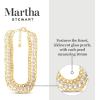 Martha Stewart Three Strand Pearl and Chain Necklace In Gold For Women