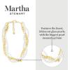Martha Stewart Three Twisted Strand Pearl and Chain Necklace In Gold, Long, For Women
