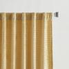 Martha Stewart Velvet Curtains Room Darkening Wave Embossed Rod Pocket/Back Tab Window Curtain Panel Pair, 95″, Olive Green(Gold)