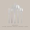 Martha Stewart Watercliffe 16 pc Flatware Set Stainless Steel w/ABS Handle – Warm Grey(Southland (Mirror Polish))