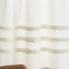 Martha Stewart Water’s Edge Tufted 3-Piece Window Curtain Valance & Tiers Set, 36″, White(White)