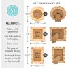 Martha Stewart, Wavy Wood Frame Set, 5 pcs