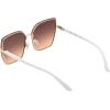 Martha Stewart Women Cat Eye Sunglasses(Rose Gold & White)