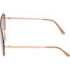 Martha Stewart Women Protective Metal Aviator Pilot Sunglasses(Rose Gold & Nude)