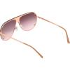 Martha Stewart Women Protective Metal Aviator Pilot Sunglasses(Rose Gold & Nude)