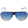 Martha Stewart Women Protective Metal Aviator Pilot Sunglasses(Silver & Blue)