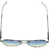 Martha Stewart Women Protective Metal Aviator Pilot Sunglasses(Silver and White)