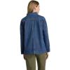 Martha Stewart Women’s Chore Jacket – Lightweight Utility Coat Casual Outerwear, Long Sleeve Work Layers(Vintage Wash)