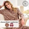 Martha Stewart Women’s Flannel Pajama Set | Classic 2-Piece 100% Cotton Sleepwear | Long Sleeve(Leopard)