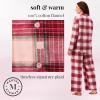 Martha Stewart Women’s Flannel Pajama Set | Classic 2-Piece 100% Cotton Sleepwear | Long Sleeve(Plaid)