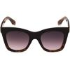 Martha Stewart Women’s Ms104 Classic Uv400 Protective Square Cat Eye Sunglasses-Timeless Gifts for Her, 50mm(Black and Tortoise)
