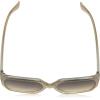 Martha Stewart Women’s Ms123 Modern Uv400 Protective Square Sunglasses-Timeless Gifts for Her, 58mm(Crystal Milk)