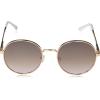 Martha Stewart Women’s Ms141 Vintage Metal Uv400 Protective Round Sunglasses-Timeless Gifts for Her, 50mm(Rose Gold and White)