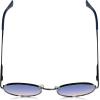 Martha Stewart Women’s Ms141 Vintage Metal Uv400 Protective Round Sunglasses-Timeless Gifts for Her, 50mm(Silver and Blue)
