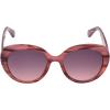Martha Stewart Women’s Ms193 Retro Modern Uv400 Protective Oval Sunglasses-Timeless Gifts for Her, 53.7mm(Rose Wood)