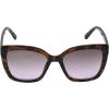 Martha Stewart Women’s Ms215 Retro Uv400 Protective Square Sunglasses-Timeless Gifts for Her, 55mm(Brown)