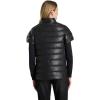 Martha Stewart Women’s PU Quilted Puffer Vest(Black)