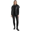 Martha Stewart Women’s PU Quilted Puffer Vest(Black)