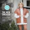 Martha Stewart Women’s Quilted Down Puffer Vest, Lightweight Short Sleeve Packable Jacket with Pockets, Warm Winter Outerwear(Coco Bean)