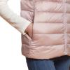 Martha Stewart Women’s Quilted Down Puffer Vest, Lightweight Short Sleeve Packable Jacket with Pockets, Warm Winter Outerwear(Cosmic Pink)
