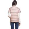 Martha Stewart Women’s Quilted Down Puffer Vest, Lightweight Short Sleeve Packable Jacket with Pockets, Warm Winter Outerwear(Cosmic Pink)