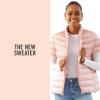 Martha Stewart Women’s Quilted Down Puffer Vest, Lightweight Short Sleeve Packable Jacket with Pockets, Warm Winter Outerwear(Cotton Pink)
