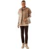 Martha Stewart Women’s Quilted Down Puffer Vest, Lightweight Short Sleeve Packable Jacket with Pockets, Warm Winter Outerwear(Pale Gold)