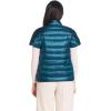 Martha Stewart Women’s Quilted Down Puffer Vest, Lightweight Short Sleeve Packable Jacket with Pockets, Warm Winter Outerwear(Sea Green)
