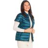 Martha Stewart Women’s Short Sleeve Quilted Down Puffer Vest(Sea Green)