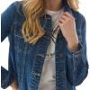 Martha Stewart Women’s Utility Denim Canvas Chore Jacket – Trendy Barn & Western Style Jean Jacket(Vintage Wash)