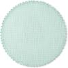 Martha Stewart Woven Water Resistant Lindos Placemat Set 6-Pack, 15″ Round, Beige(Aqua)