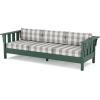 Martha Stewart by POLYWOOD® Acadia 4-Piece Deep Seating Set with Sofa in Green (Buffalo Plaid Grey Mist)