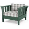Martha Stewart by POLYWOOD® Acadia 4-Piece Deep Seating Set with Sofa in Green (Buffalo Plaid Grey Mist)