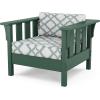 Martha Stewart by POLYWOOD® Acadia 4-Piece Deep Seating Set with Sofa in Green/Trellis Glacier Spa