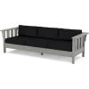 Martha Stewart by POLYWOOD® Acadia 4-Piece Deep Seating Set with Sofa in Slate Grey (Midnight Linen)(Midnight Linen)