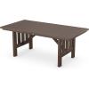 Martha Stewart by POLYWOOD® Acadia 5-Piece Dining Set with Benches in Teak(Mahogany)