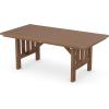 Martha Stewart by POLYWOOD® Acadia 5-Piece Dining Set with Benches in Teak(Teak)