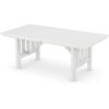 Martha Stewart by POLYWOOD® Acadia 5-Piece Dining Set with Benches in Teak(White)
