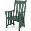 Martha Stewart by POLYWOOD® Acadia 5-Piece Farmhouse Dining Set with Benches in Slate Grey(Green)