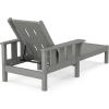 Martha Stewart by POLYWOOD® Acadia Chaise Lounge in Slate Grey(Slate Grey)
