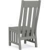 Martha Stewart by POLYWOOD® Acadia Dining Side Chair in Mahogany(Slate Grey)